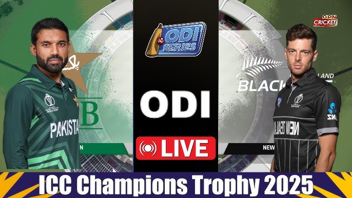 Pakistan vs New Zealand Live Match – ICC Champions Trophy 2025, 1st Match at Karachi